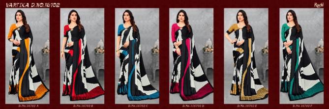 Ruchi Vartika Silk Printed Designer Regular Wear Designer Saree Collection